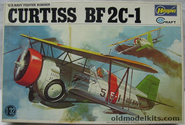Hasegawa 1/32 Curtiss BF2C-1 - US Navy Fighter Bomber USS Ranger 1934 - (BF2C1), JS064-450 plastic model kit